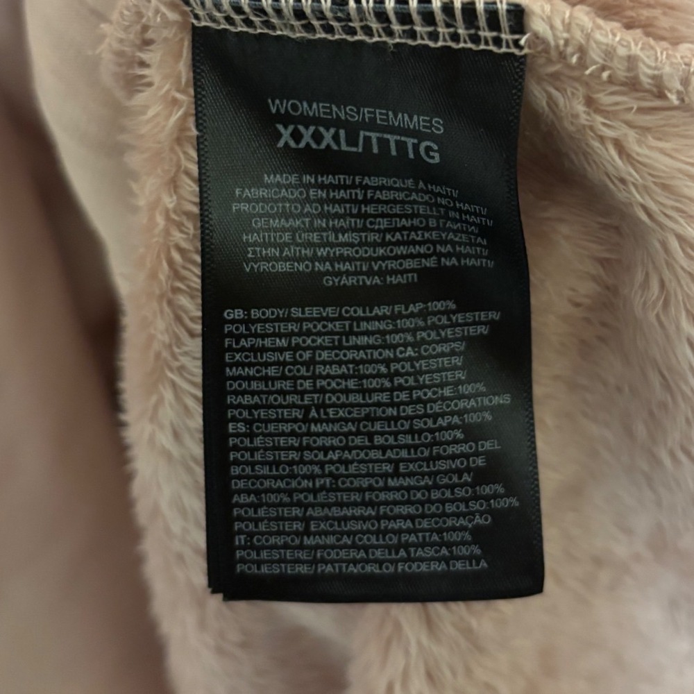 The North Face Osito Fleece Jacket Pink Full Zip Fuzzy Gorpcore Plus Size XXXL - Picture 7 of 12